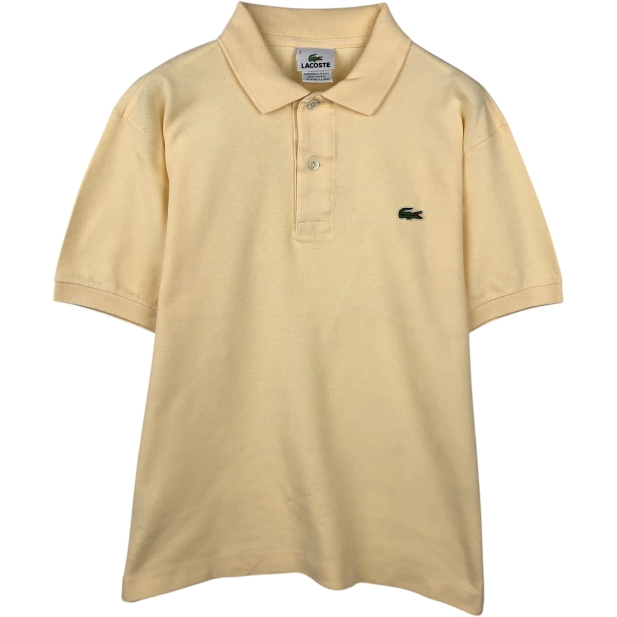 D (傷や汚れあり)】古着 90年代 ラコステ LACOSTE フランス企画 半袖