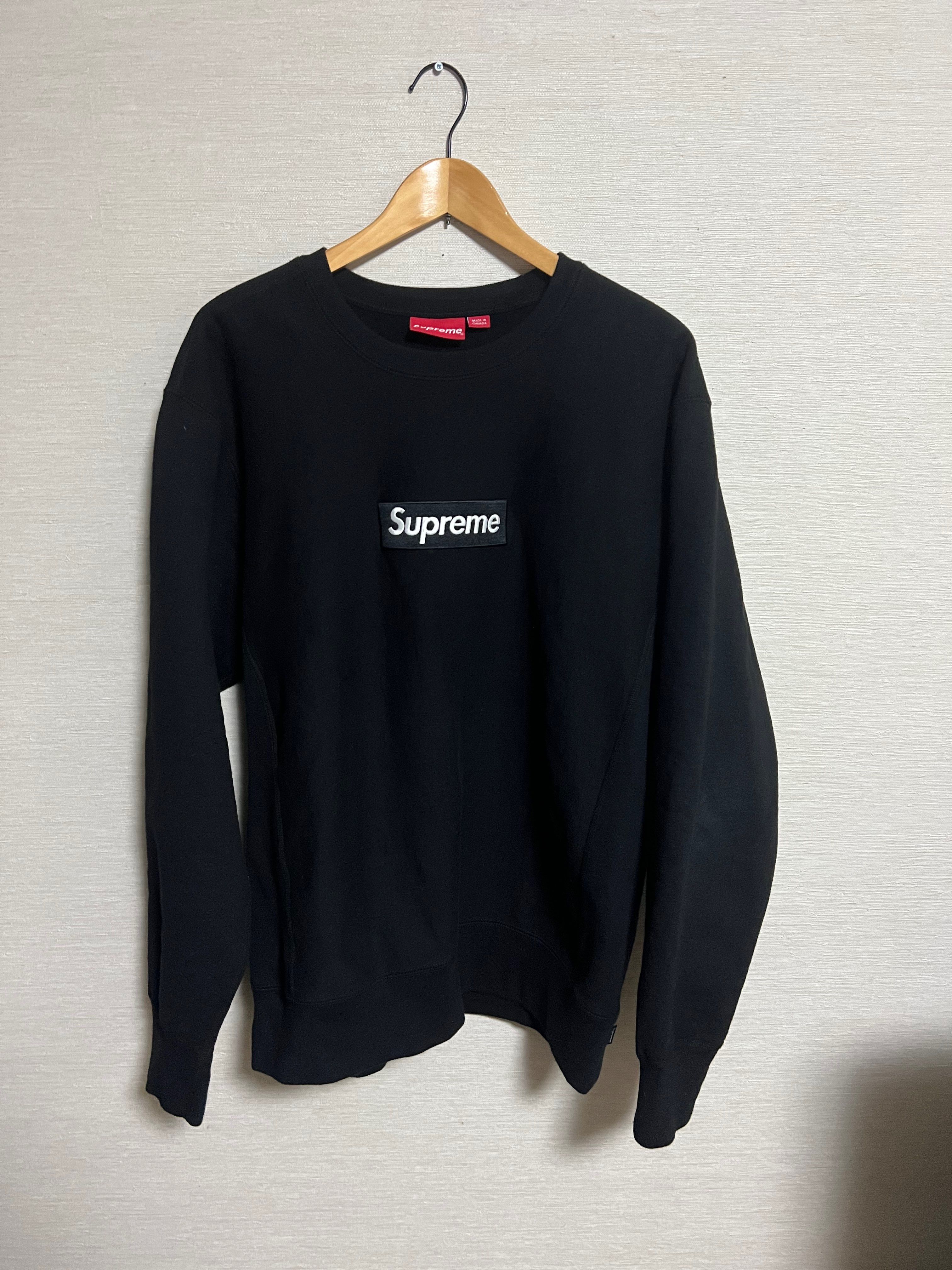 Supreme Box Logo Crewneck Sweatshirt "Black" (18FW)