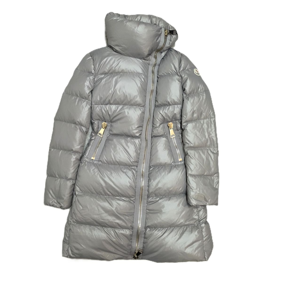 MONCLER モンクレール JOINVILLE GIUBBOTTO ジョインヴィル ロングダウンコート 国内正規品 ダウンジャケット A20934980005 M ナイロン グレー  レディース【中古】