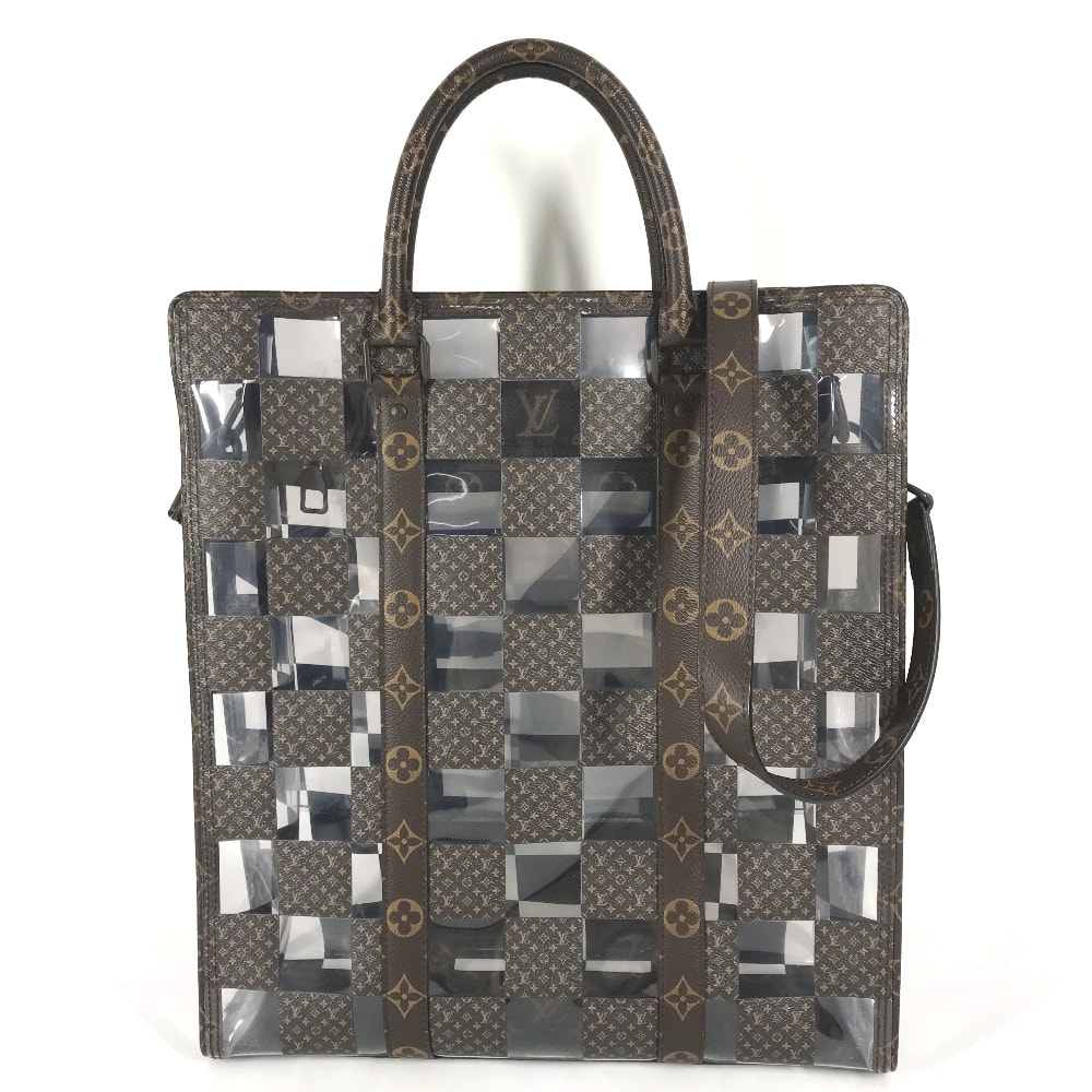 ルイヴィトン LOUIS VUITTON サックプラ M20866 モノグラム チェス 2WAYバック カバン 斜め掛け ショルダーバック トートバッグ ハンドバッグ モノグラムキャンバス ブラウン