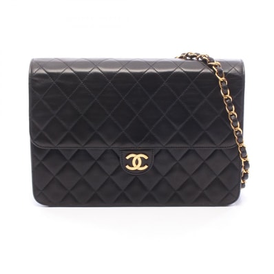 シャネル CHANEL マトラッセ ショルダーバッグ バッグ ラムスキン(羊革) レディース ブラック系 【中古】