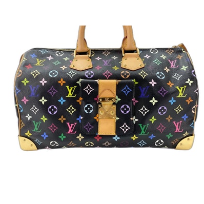 ヴィトン LV モノグラム・マルチカラー ×村上隆 スピーディ40 ハンドバッグ【中古】