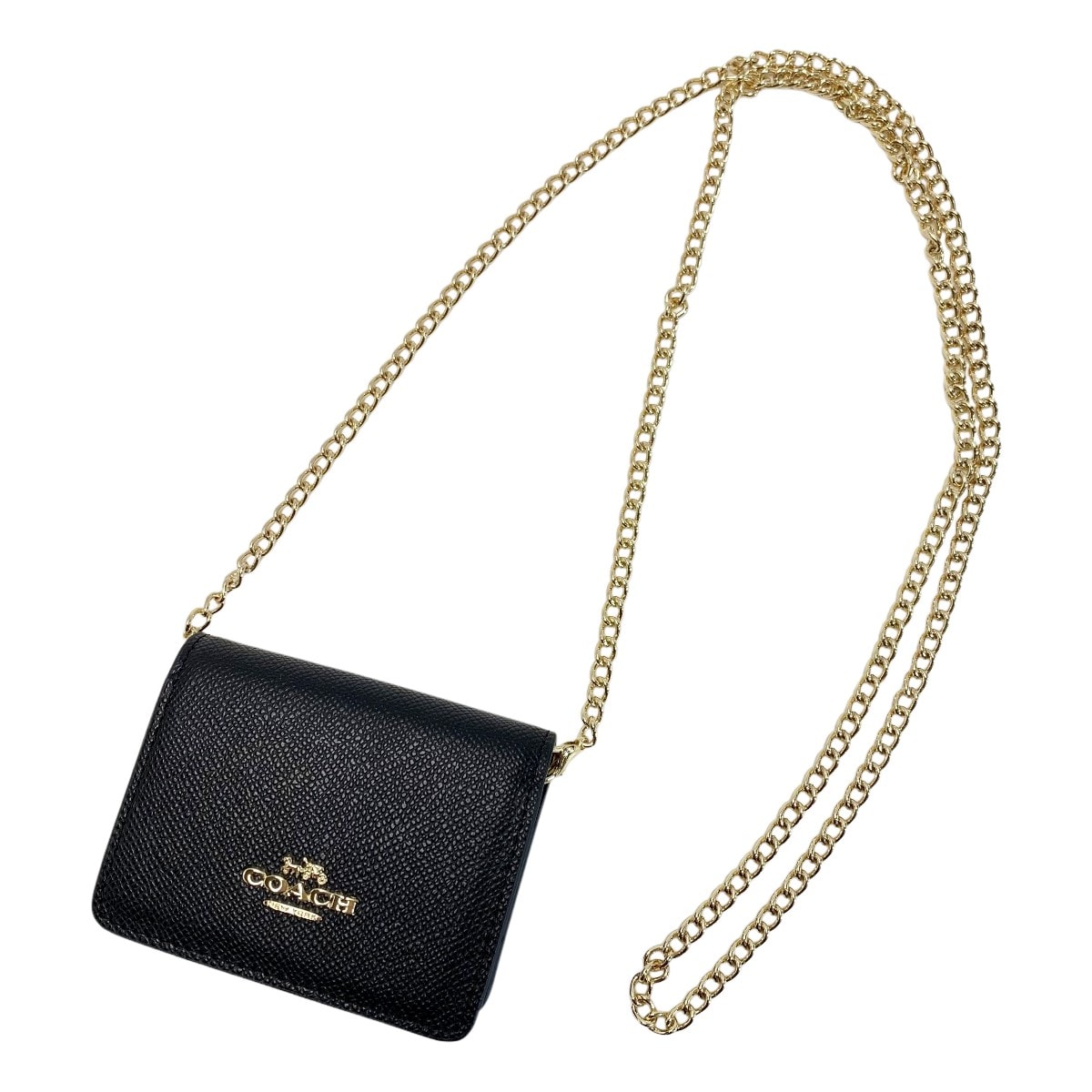 ☆☆COACH コーチ ショルダーポーチ  C0059 ブラック ストラップ付