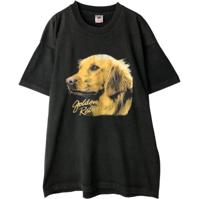 古着 ~90年代 フルーツオブザルーム FRUIT OF THE LOOM 犬柄 アニマルTシャツ USA製 メンズXL相当 ヴィンテージ/eaa639016