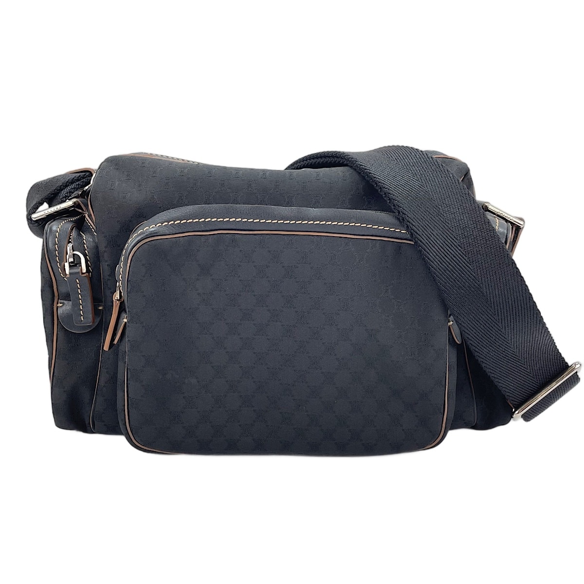 セリーヌ CELINE キャンバス マカダム ショルダーバッグ【中古】