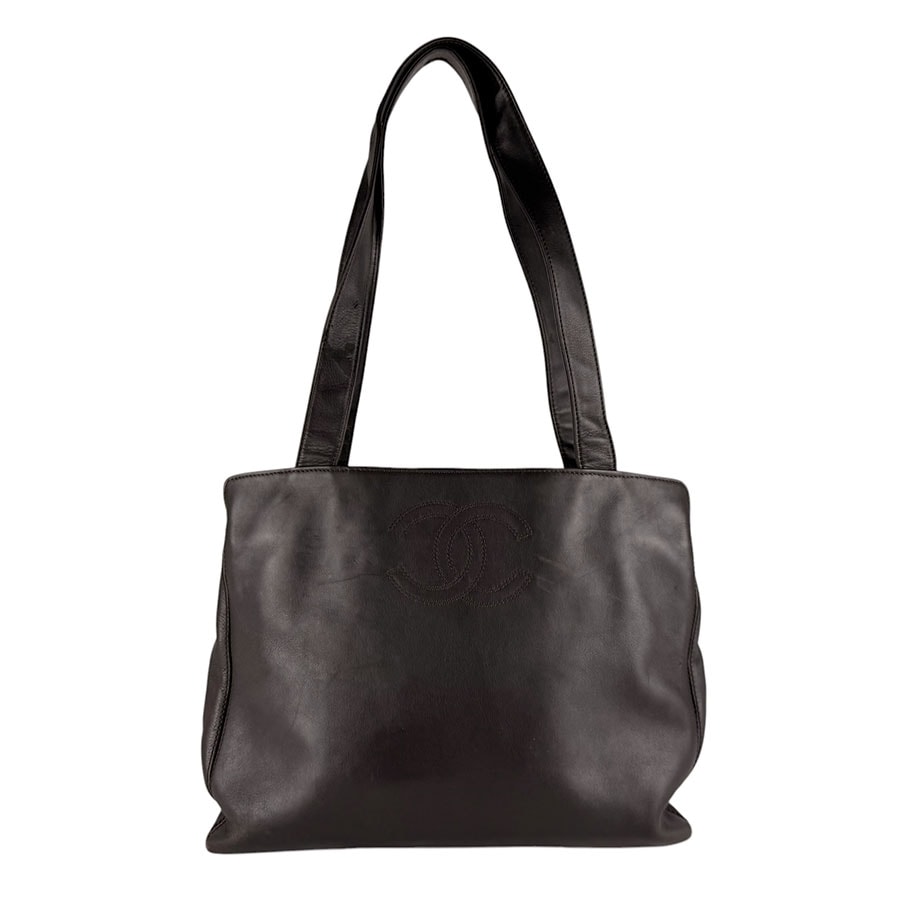 シャネル CHANEL ショルダーバッグ レザー ブラウン レディース【中古】 z10057