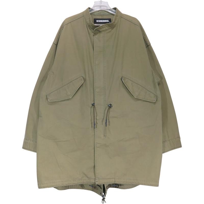 NEIGHBORHOOD ネイバーフッド 21SS FISHTAIL/C-COAT 211YTNH-JKM03 フィッシュテイル コート オリーブドラブ ジャケット アウター モッズコート サイズM