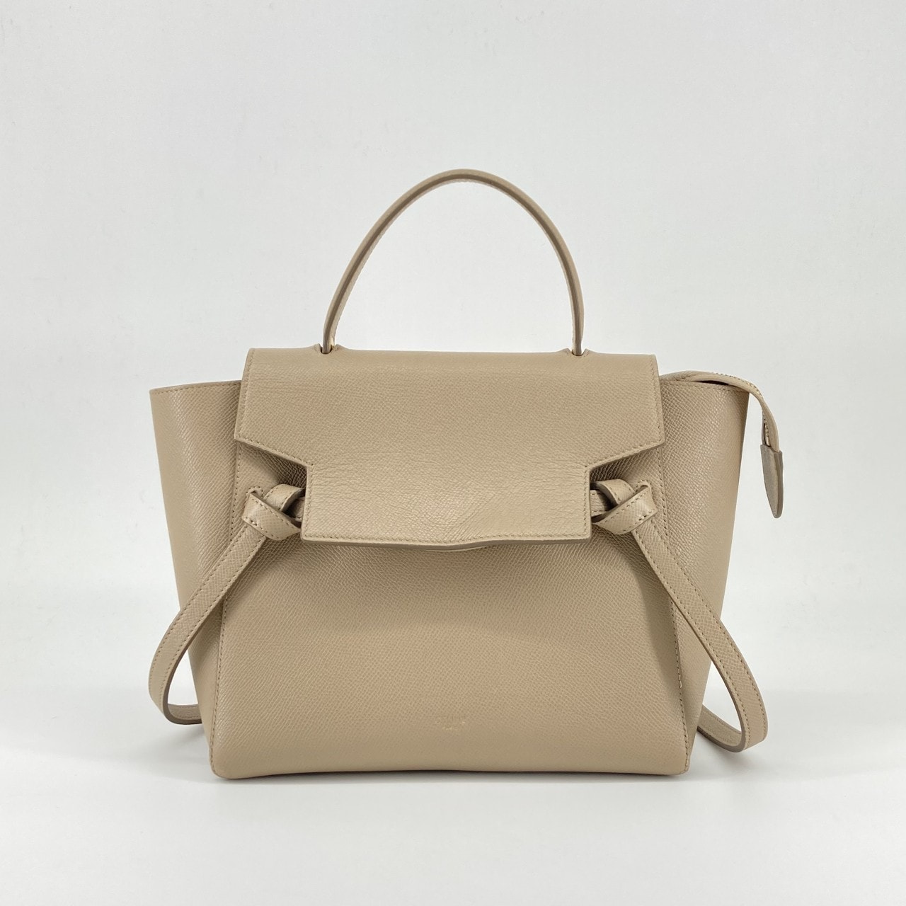 CELINE(セリーヌ) ベルトバッグ マイクロ ライトトープ グレインドカーフスキン 2WAY 189153 ショルダーバッグ ベージュ