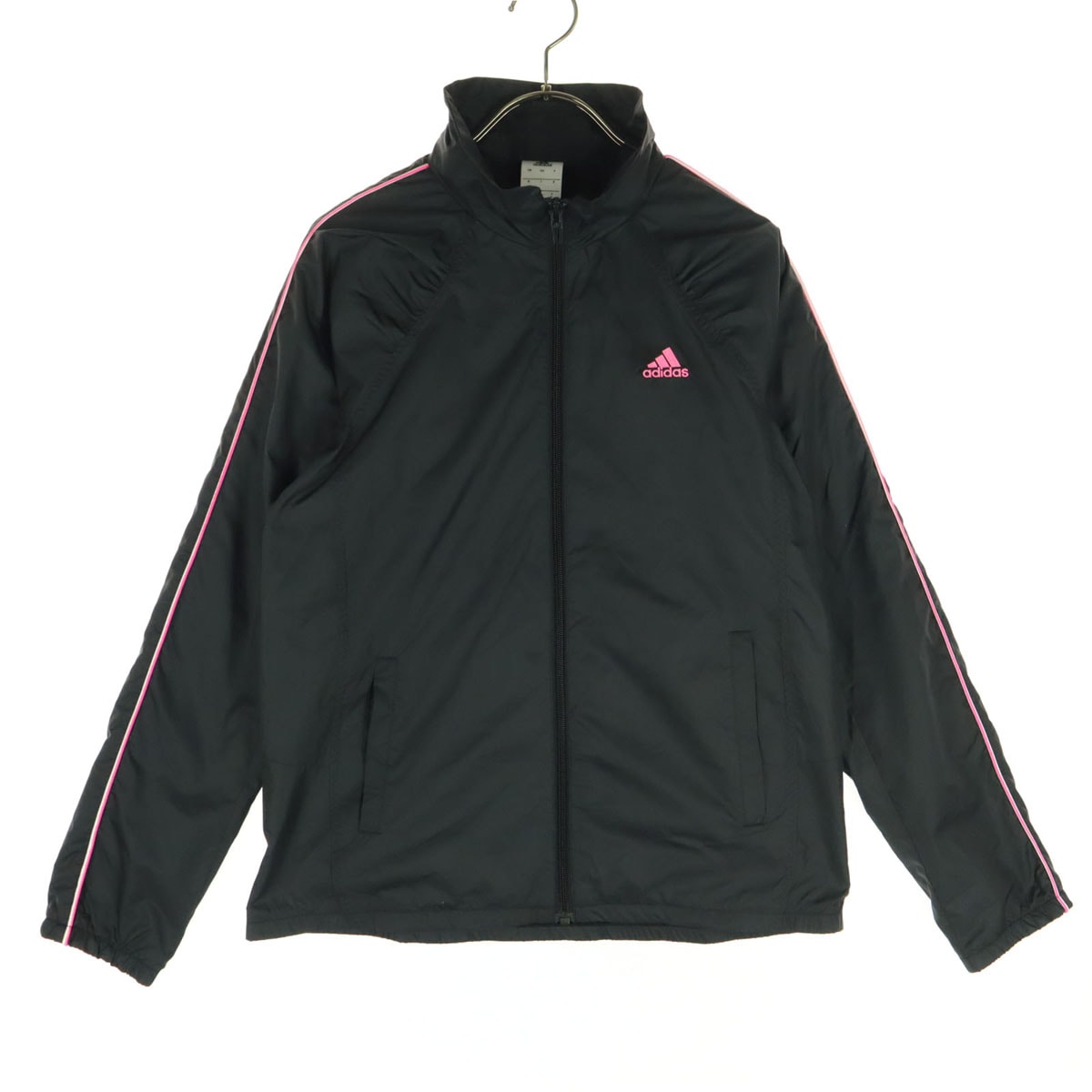 美品 adidas アディダス 長袖 フルジップ ジャケット M ブラック