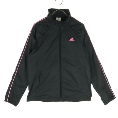 美品 adidas アディダス 長袖 フルジップ ジャケット M ブラック
