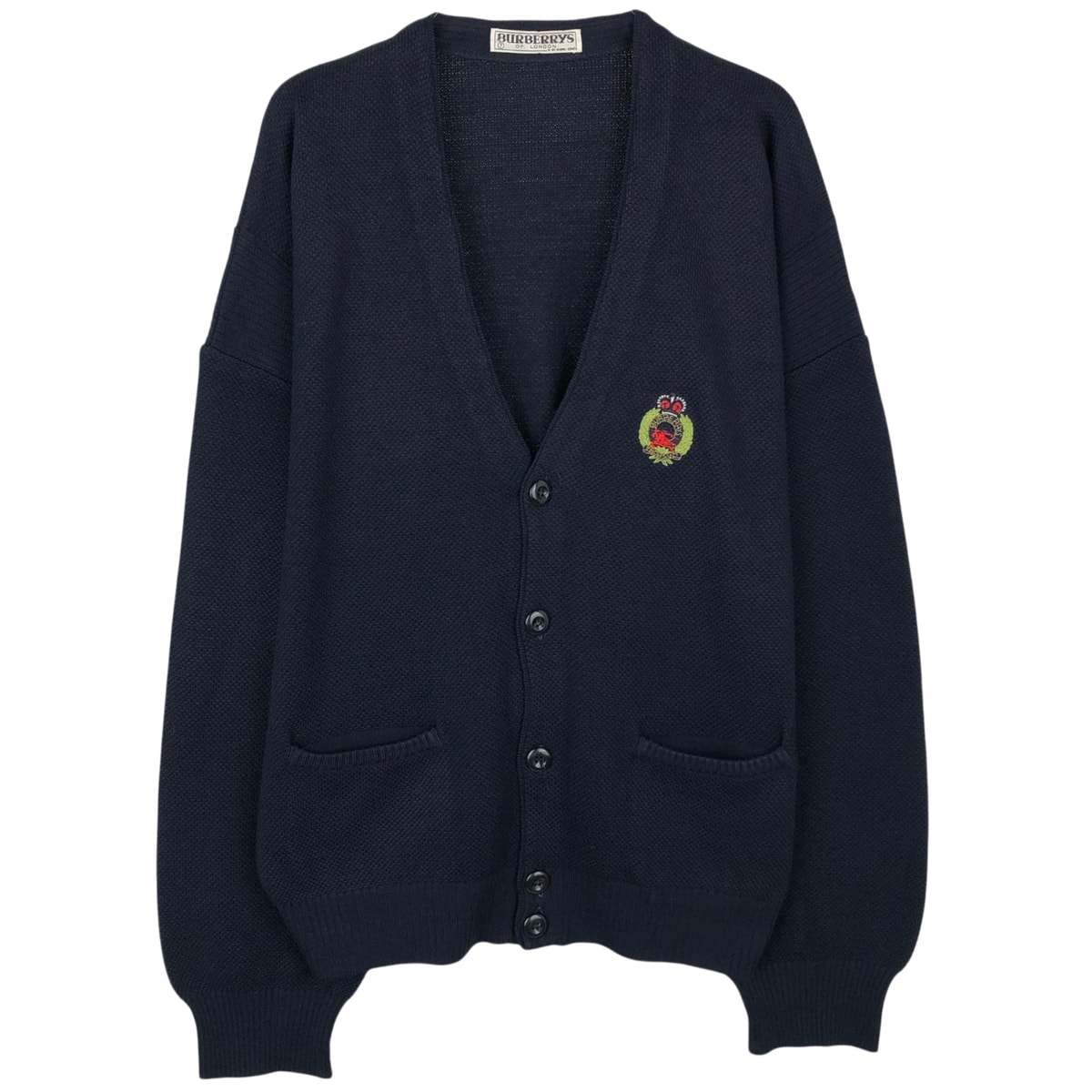 古着 90年代 バーバリー Burberry's OF LONDON ウールニットカーディガン メンズL相当 ヴィンテージ/eaa645970
