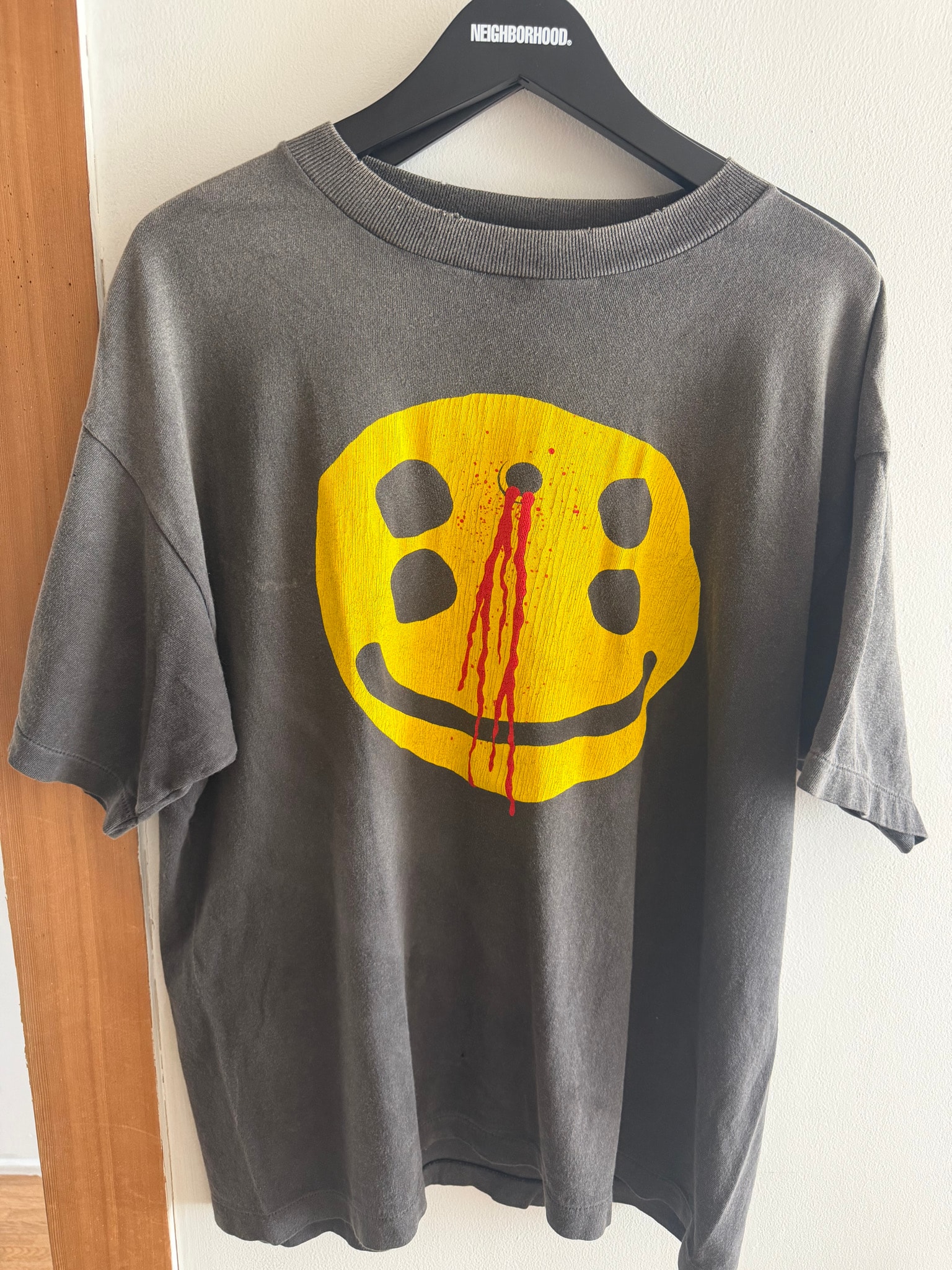SAINT Mxxxxxx x Cactus Plant Flea Market SS Tee Smile "Black"