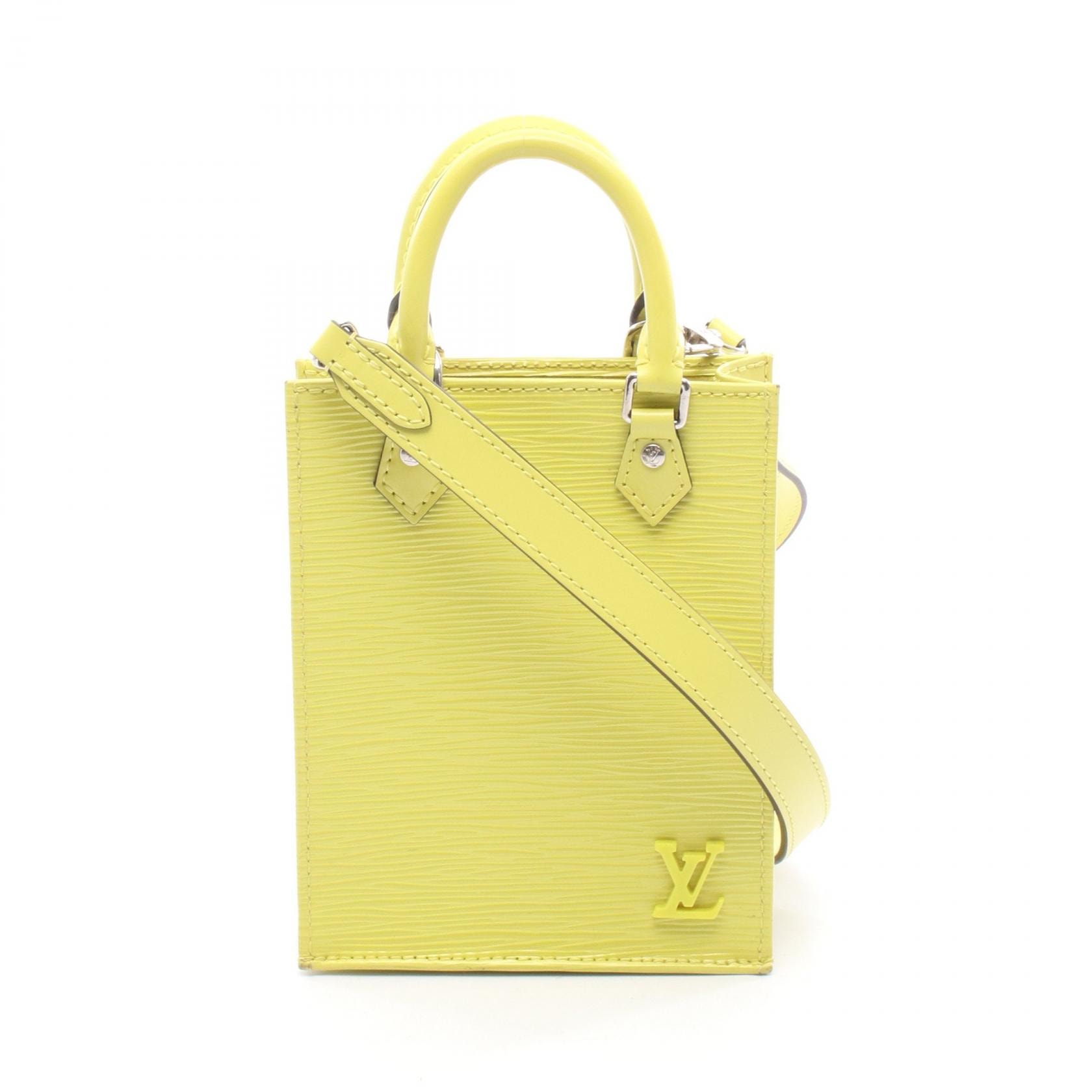 ルイ・ヴィトン LOUIS VUITTON プティット サックプラ ハンドバッグ バッグ レザー エピ レディース グリーン系 M80169 【中古】