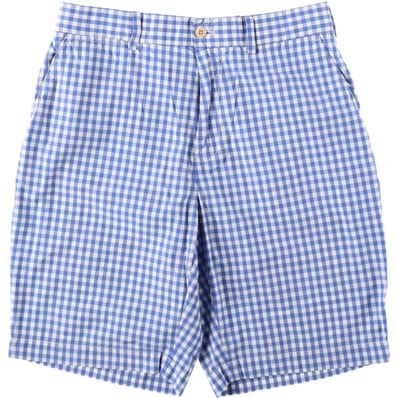 古着 ラルフローレン Ralph Lauren POLO GOLF ポロゴルフ ギンガムチェック コットンショーツ ショートパンツ メンズw30相当/eaa656825