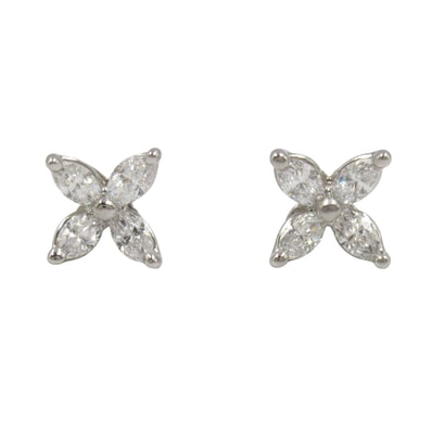 ティファニー TIFFANY&CO ビクトリア ミニ ダイヤ ピアス ピアス ジュエリー Pt950プラチナ ダイヤモンド レディース クリア系 60128811 【中古】
