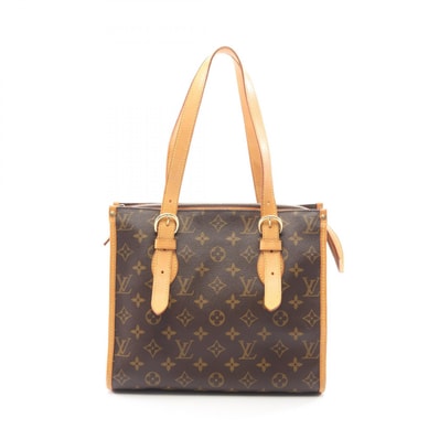 ルイ・ヴィトン LOUIS VUITTON ポパンクール オ トートバッグ バッグ PVCコーティングキャンバス レザー モノグラム レディース ブラウン系 M40007 【中古】