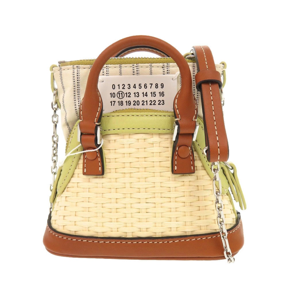 メゾン マルジェラ 5AC クラシックベビー ラフィア レザ