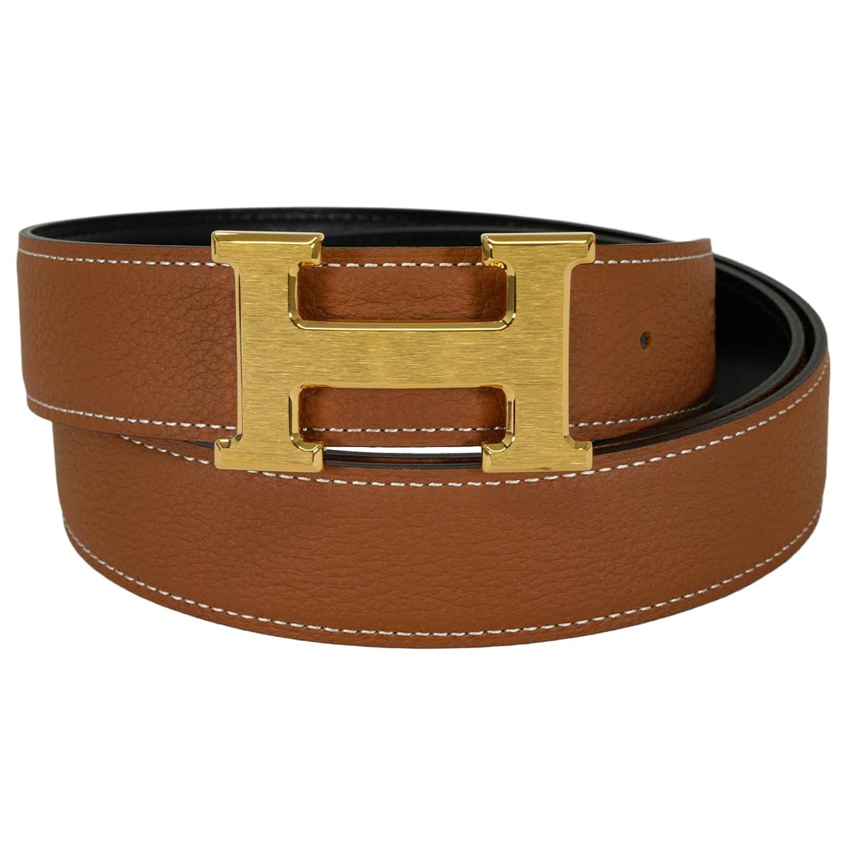 HERMES エルメス ベルト Hベルト コンスタンス32 リバーシブル ゴールド/黒 (ブラック) トゴ/ボックスカーフ #90 マットゴールド金具 K刻印 [紙袋・リボン付] 新品未使用