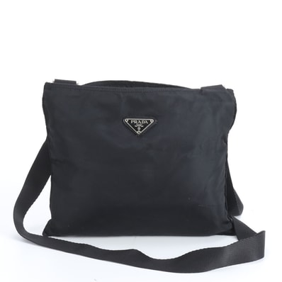 ■美品 プラダ テスート ナイロン三角ロゴショルダーバッグ