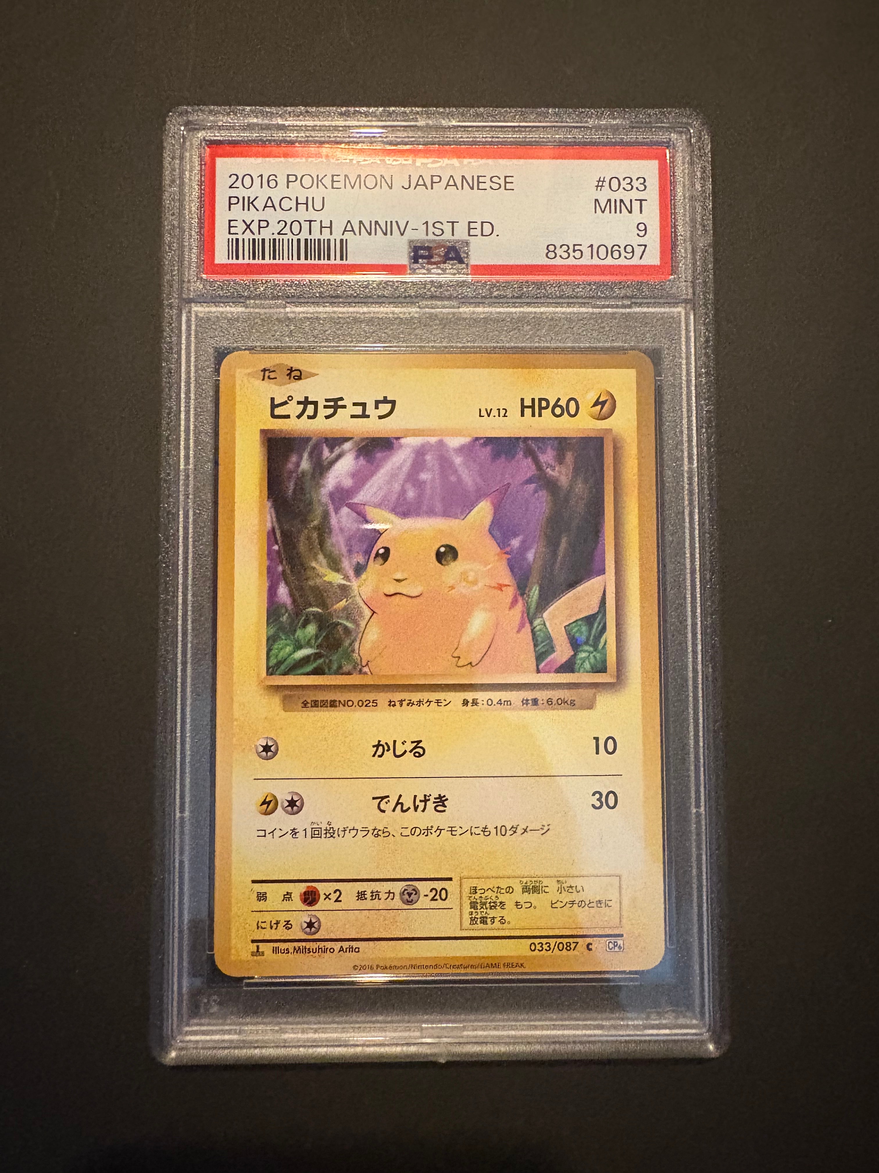 ピカチュウ C :1ED [CP6 033/087](コンセプトパック「ポケットモンスターカードゲーム 拡張パック 20th Anniversary」)