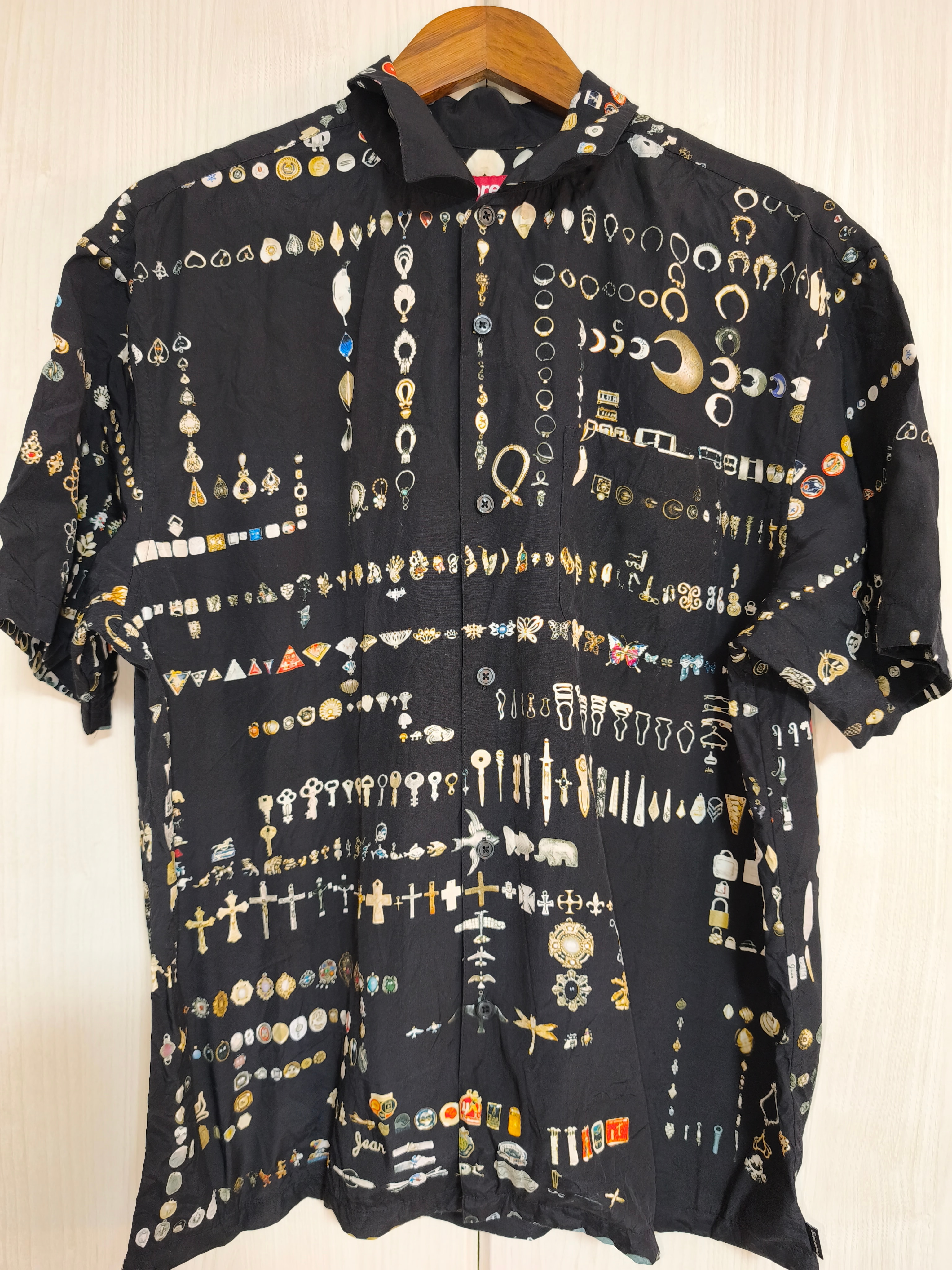 Supreme Floral Patchwork Velour L/S Polo 