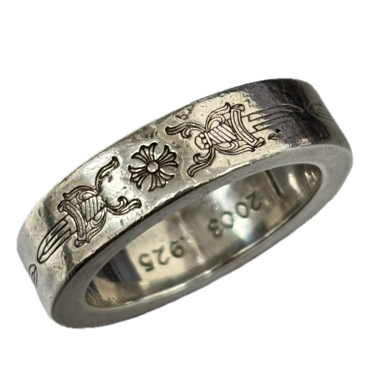 Chrome Hearts Spacer Ring 6mm Dagger Plus "Silver"