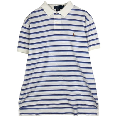 古着 ラルフローレン Ralph Lauren POLO by Ralph Lauren マルチボーダー 半袖 ボーダー ポロシャツ メンズL相当/eaa635131