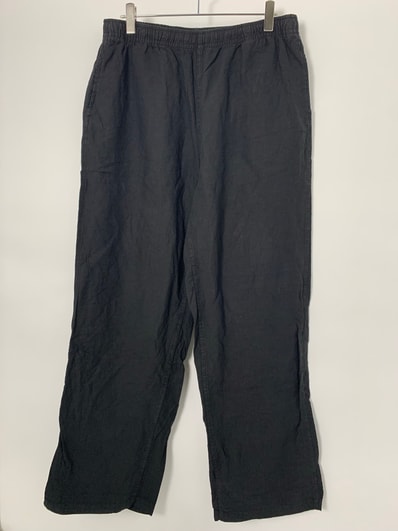 Stussy x Our Legacy Work Shop Reduced Trousers Overdyed Linen "Black"