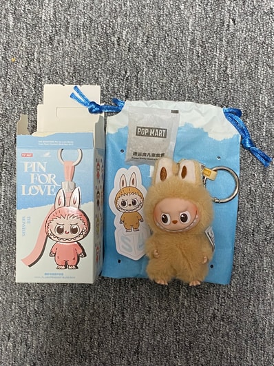 POP MART THE MONSTERS (LABUBU) Pin for Love Series-Vinyl Plush Pendant (N-Z) S