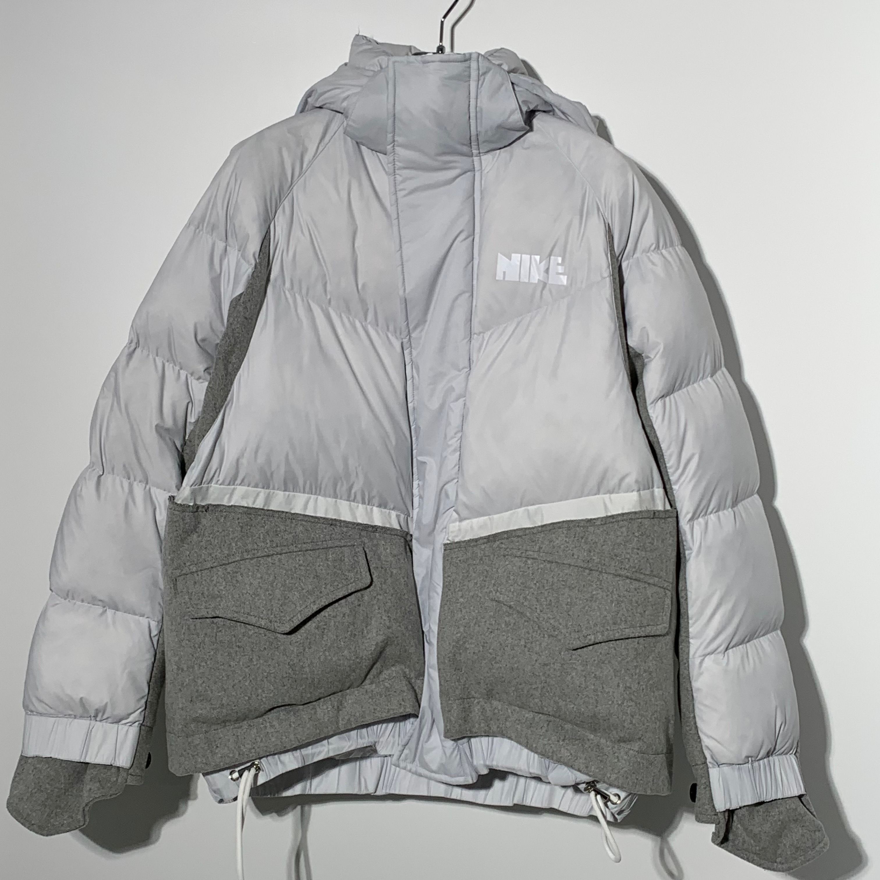 Nike x Sacai Mens Down Parka "Pure Platinum"