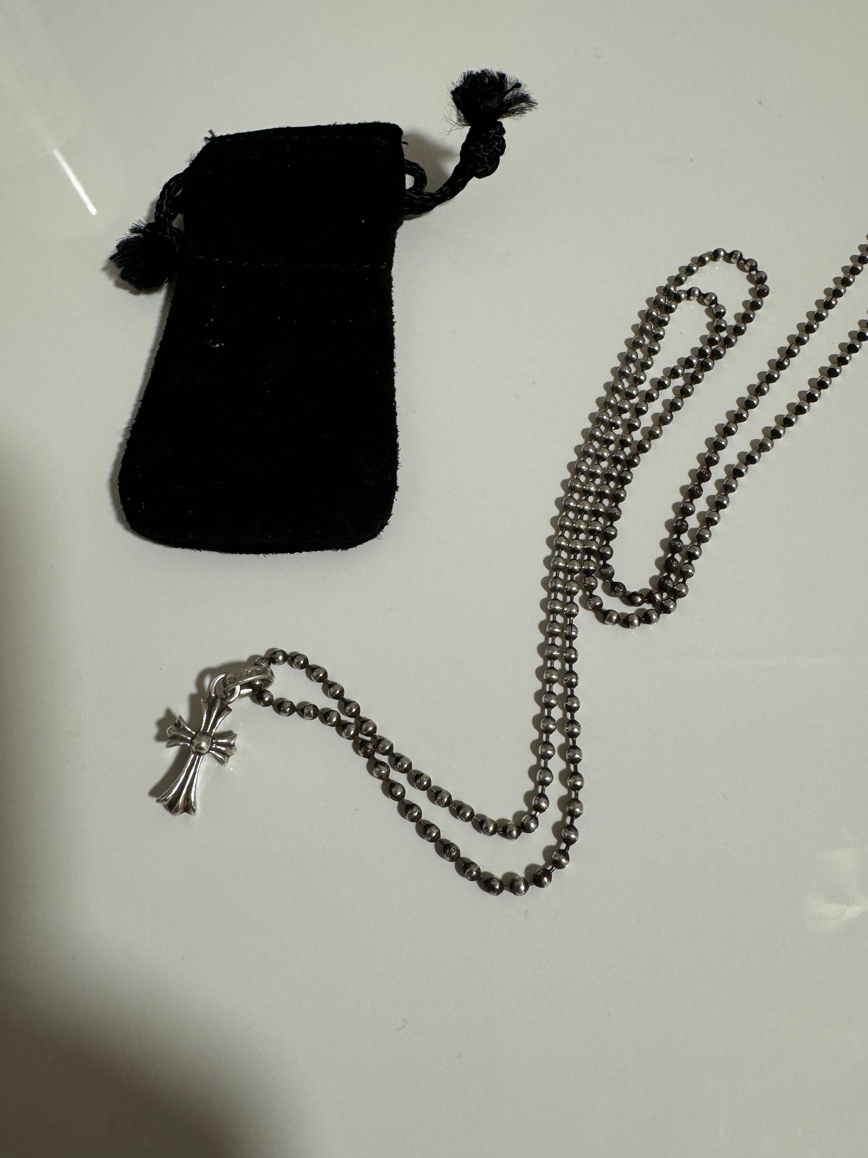 Chrome Hearts CH Cross Baby Fat Charm "Silver"