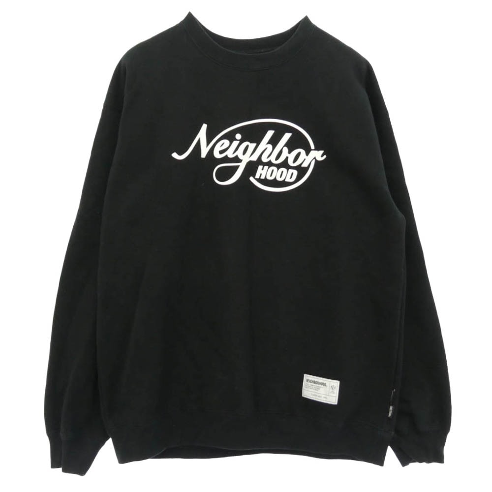 NEIGHBORHOOD ネイバーフッド 25AW 252BWNH-CSM01 SHELTECH WARM SWEAT SHIRT LS シェルテック ウォーム スウェット シャツ トレーナー ブラック系 L【中古】