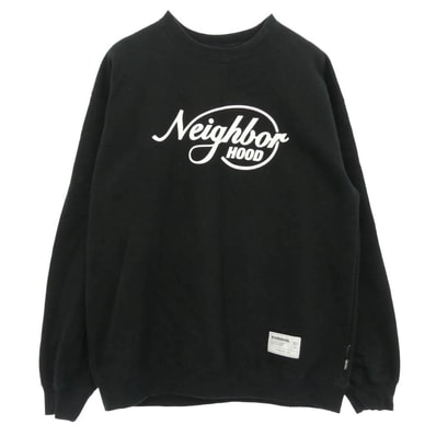 NEIGHBORHOOD ネイバーフッド 25AW 252BWNH-CSM01 SHELTECH WARM SWEAT SHIRT LS シェルテック ウォーム スウェット シャツ トレーナー ブラック系 L【中古】