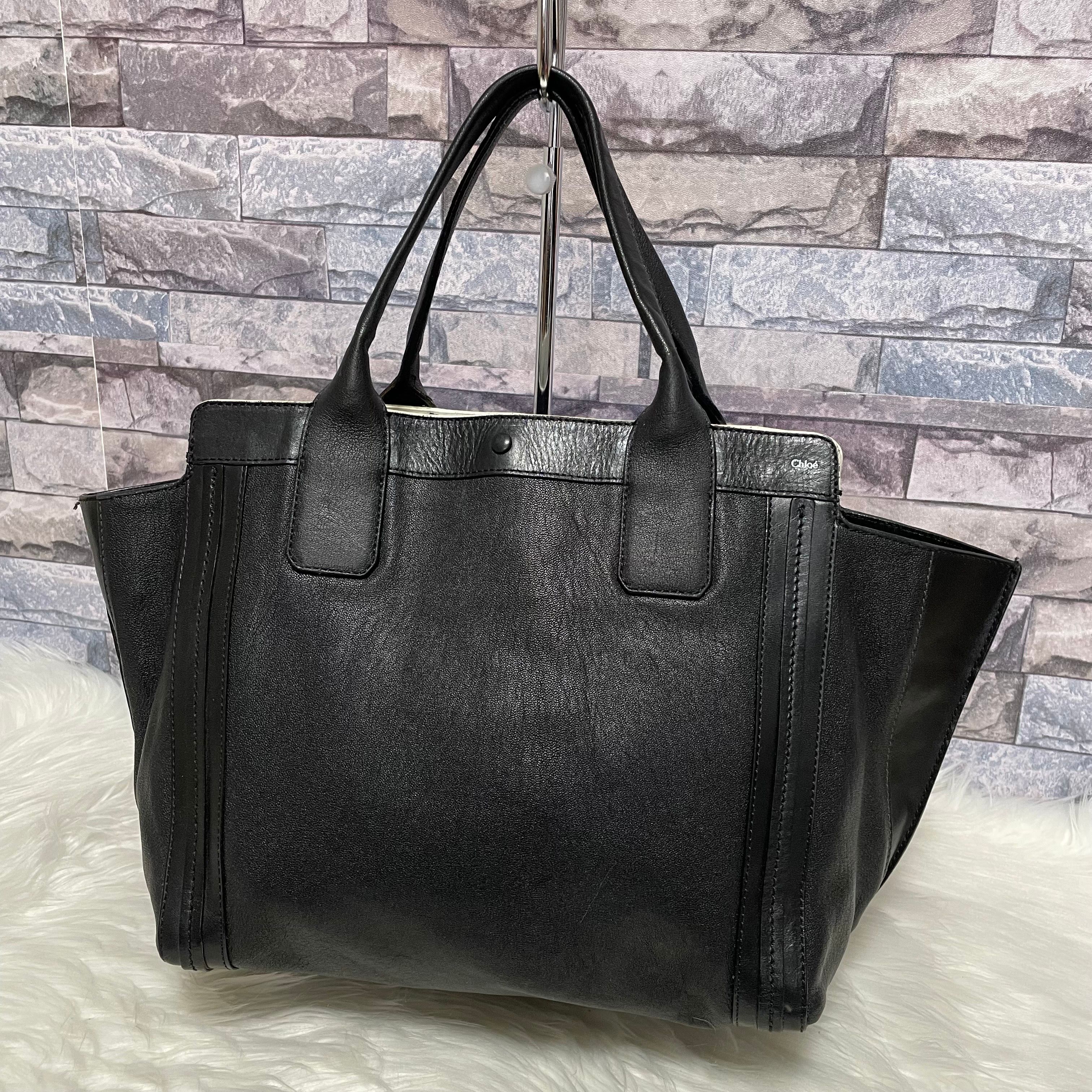 Chloe Alyson Leather Hand Bag "Black"