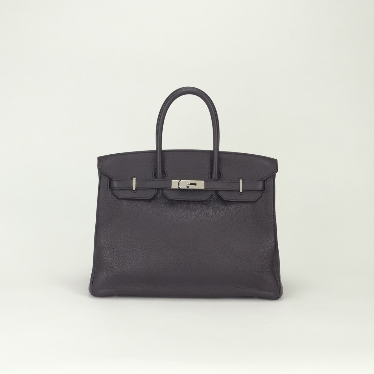エルメス HERMES バーキン35 バーキン 35 バッグ トートバッグ トゴ レザン Raisin パープル Purple 紫 シルバー金具 ハンドバッグ