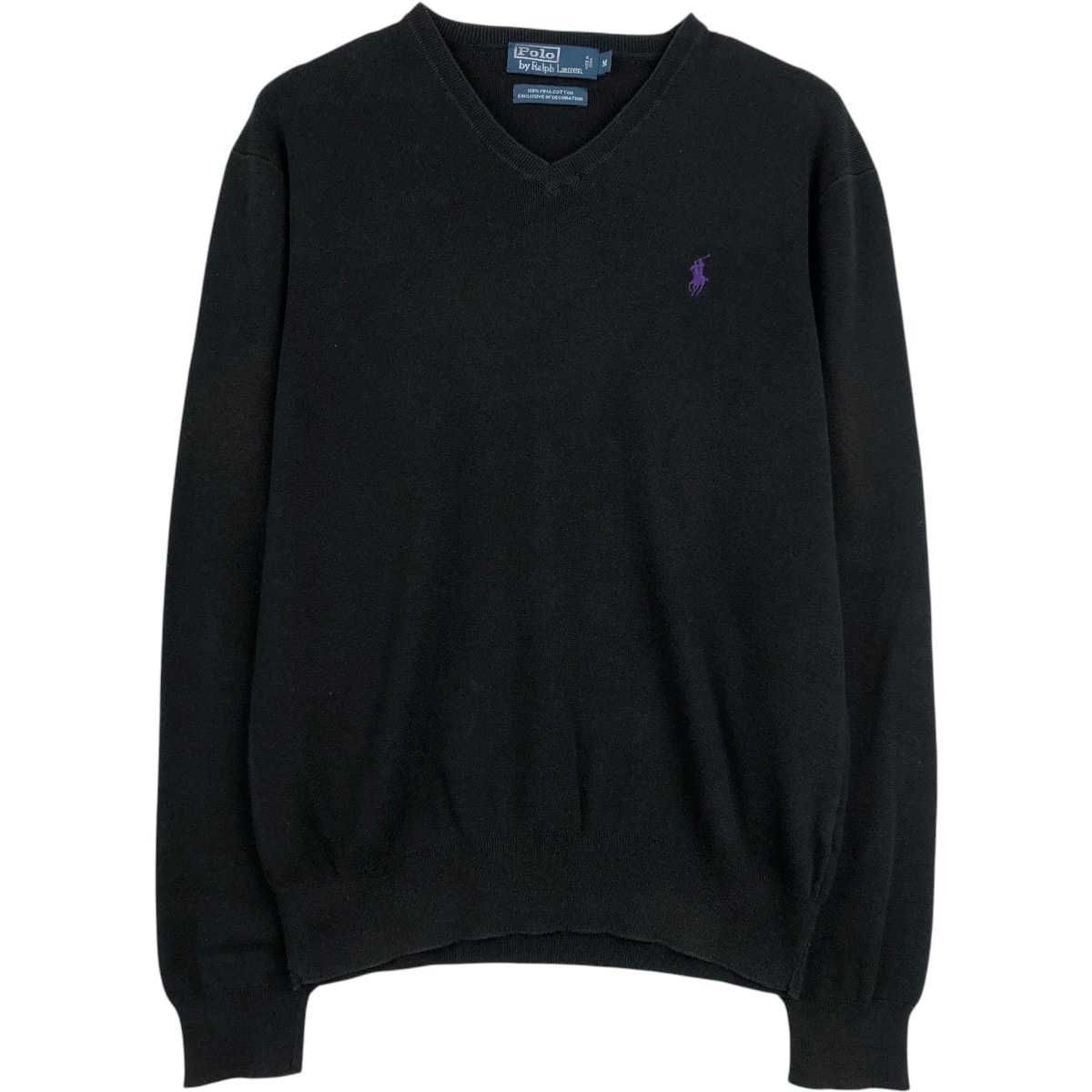 古着 ラルフローレン Ralph Lauren POLO by Ralph Lauren Vネック コットンニットセーター メンズM相当/eaa678679