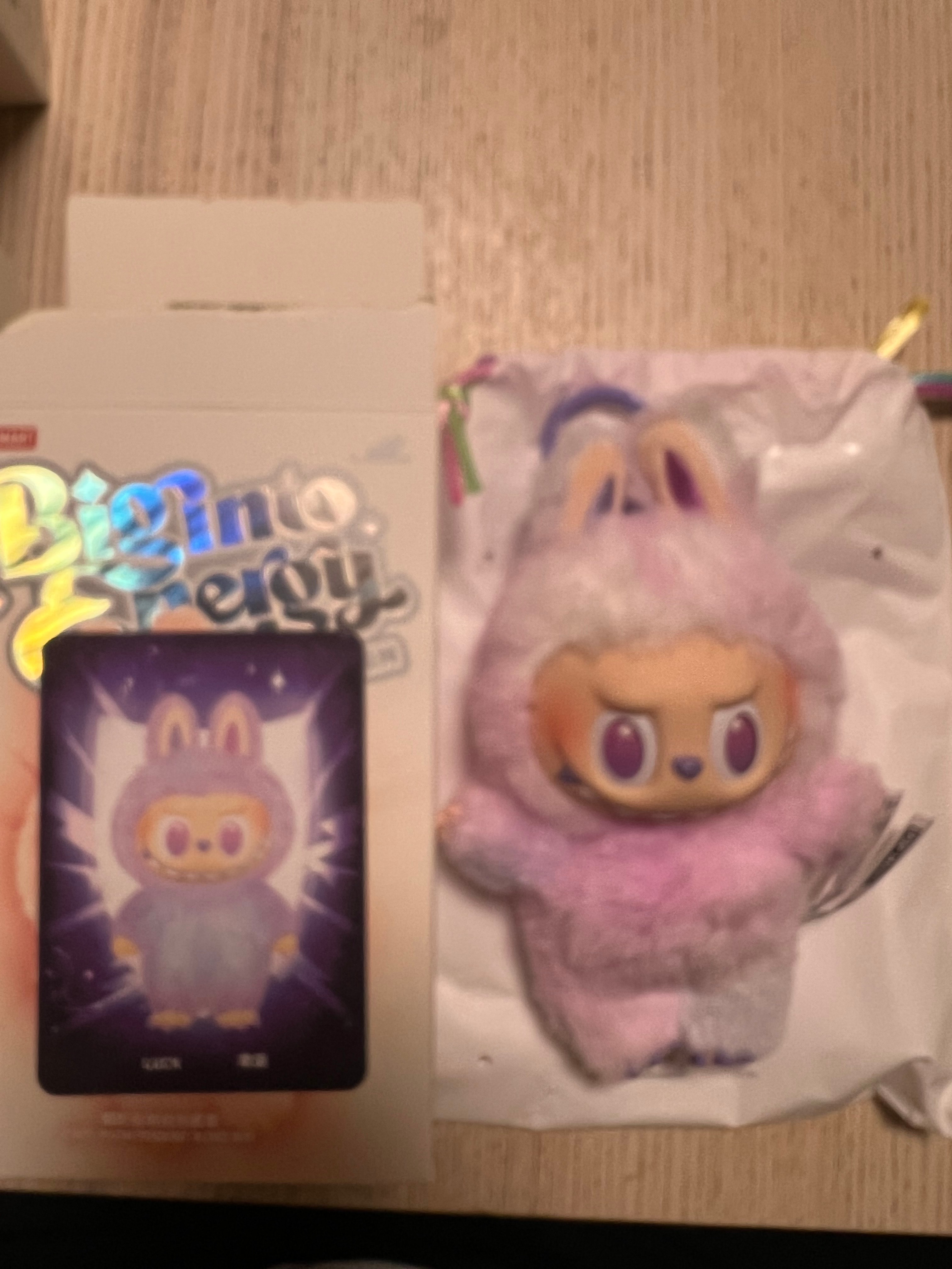 POP MART THE MONSTERS (LABUBU) Big into Energy Series Plush Pendant LUCK