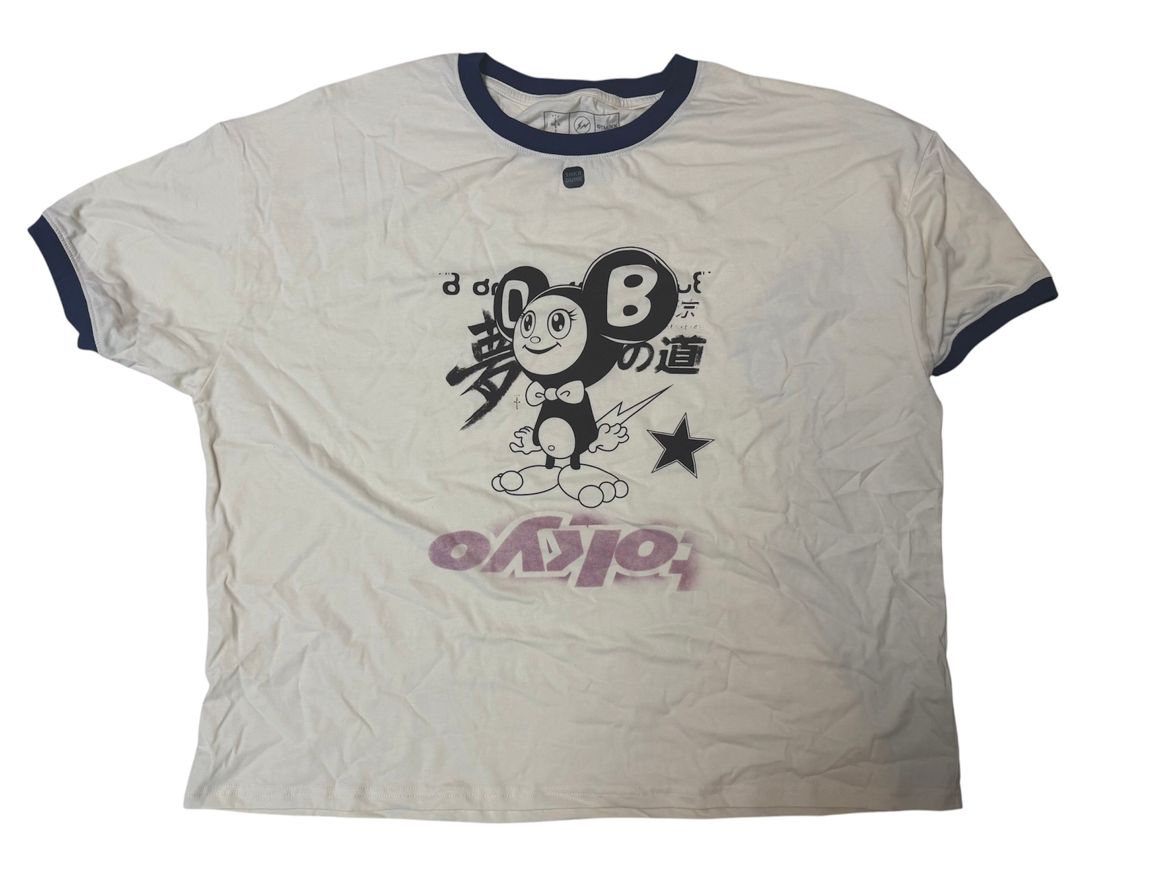 Travis Scott Cactus Jack x Fragment x Takashi Murakami Tokyo Ringer Tee "White"