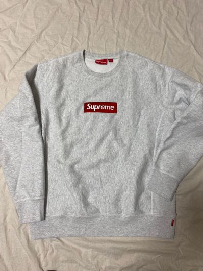 Supreme Box Logo Crewneck Sweatshirt "Ash Grey" (18FW)