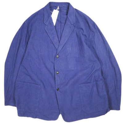 COMOLI コモリ 25AW 日本製 コットンネル ジャケット C03-01004 3 ROYAL BLUE テーラード アウター g25672