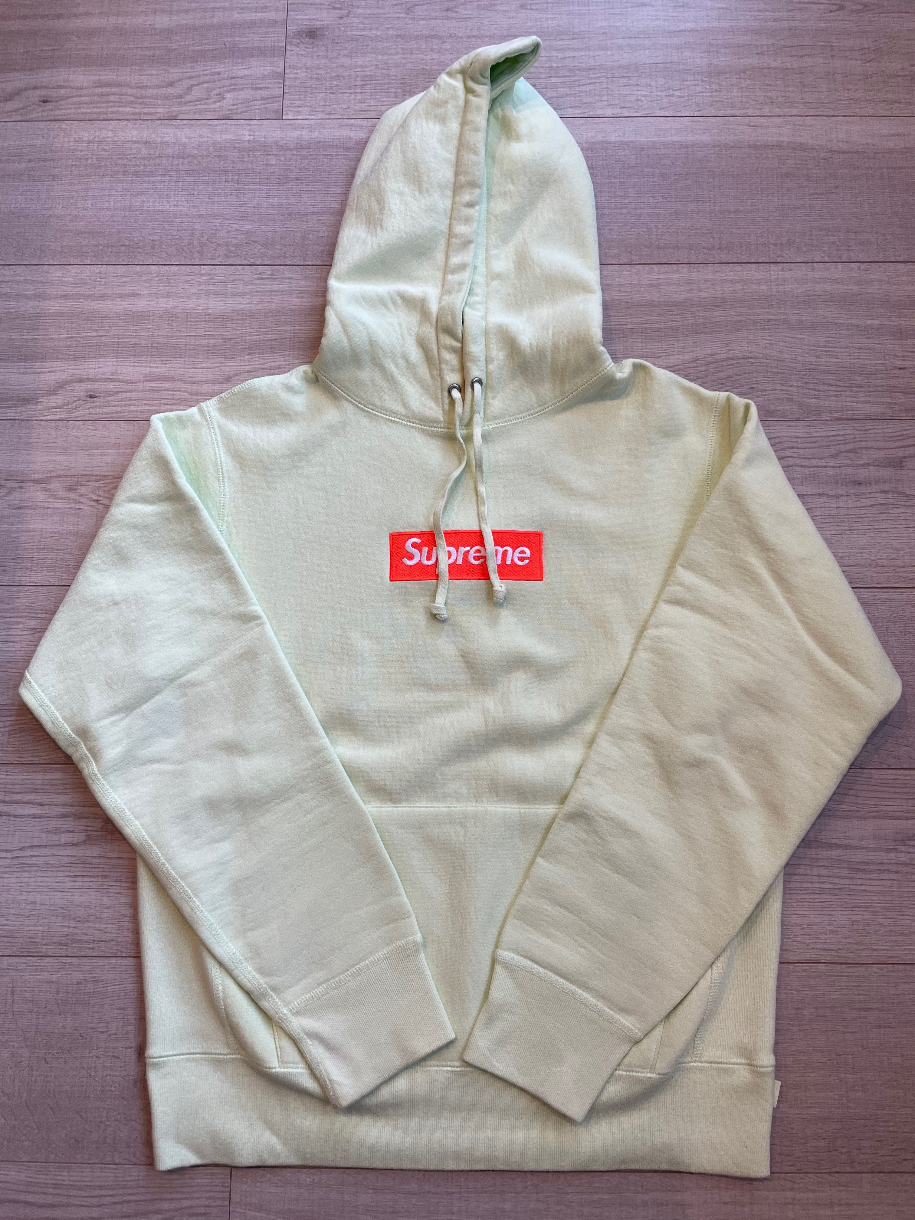Supreme Box Logo Hooded Sweatshirt "Pale Lime" (17FW)