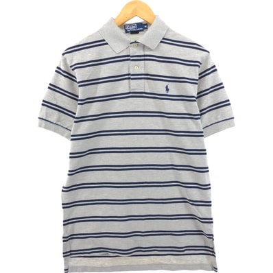 古着 ラルフローレン Ralph Lauren POLO by Ralph Lauren 半袖 ボーダー ポロシャツ メンズM相当/eaa553508