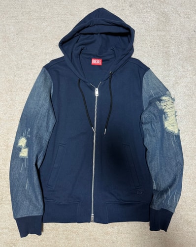 DIESELメンズ ジャケット パーカー ジップアップ S-MIRR-NEW JACKET