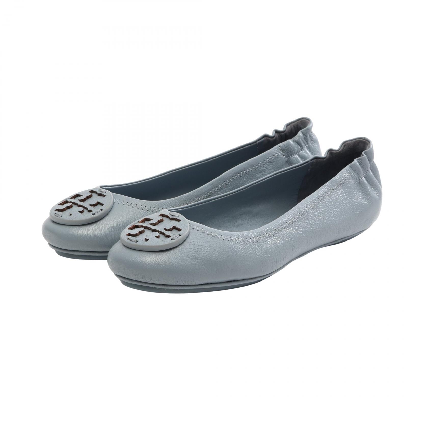 トリーバーチ Tory Burch MINNIE TRAVEL BALLET パンプス 靴 レザー レディース ブルー系 1413624046 【新品】