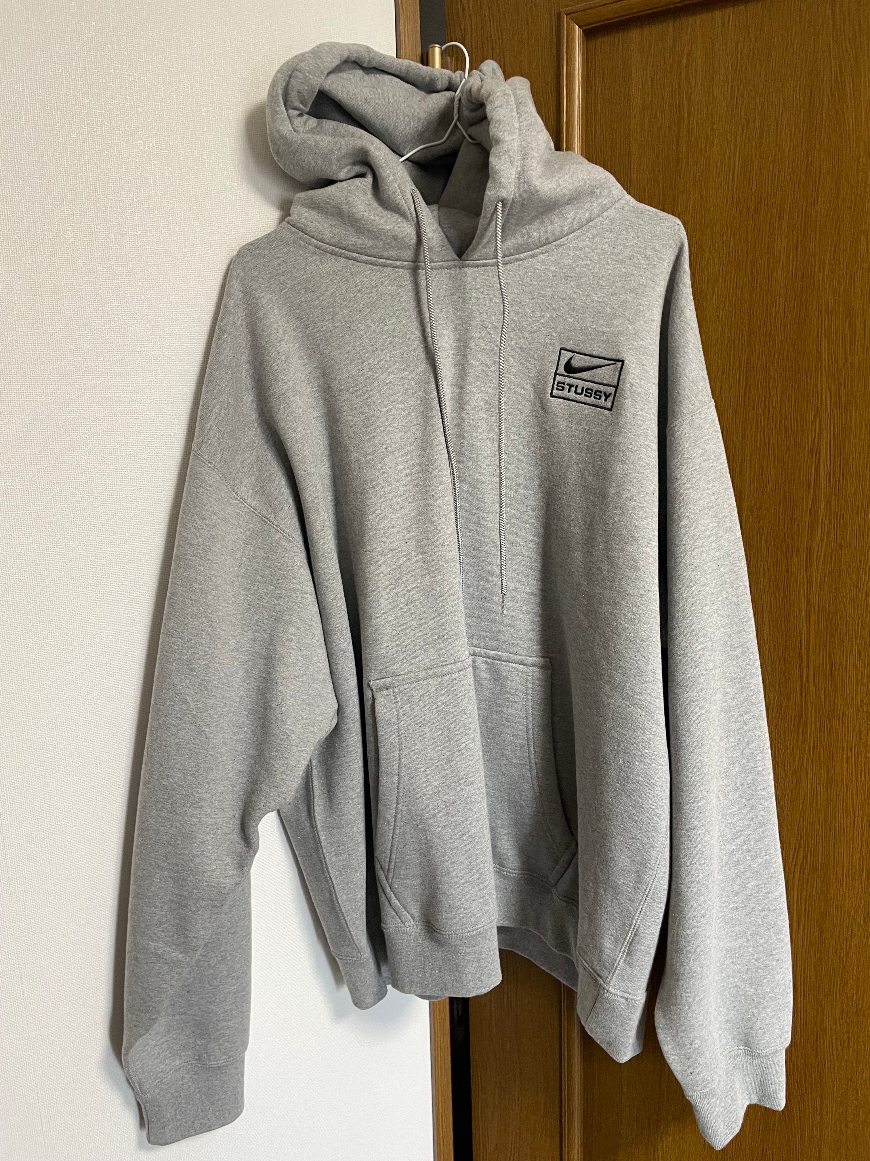 Stussy × Nike NRG Washed Hoodie (US Size) "Grey" DJ9488-063