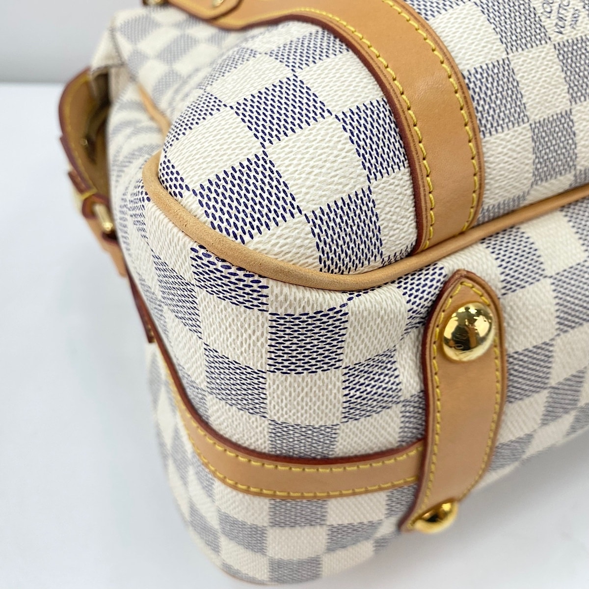 C (やや傷や汚れあり)】ヴィトン LV ダミエ・アズール ストレーザ PM