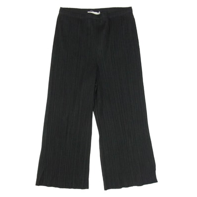 PLEATS PLEASE プリーツプリーズ イッセイミヤケ PP41-JF205 プリーツ加工 クロップド パンツ ブラック系 3【中古】