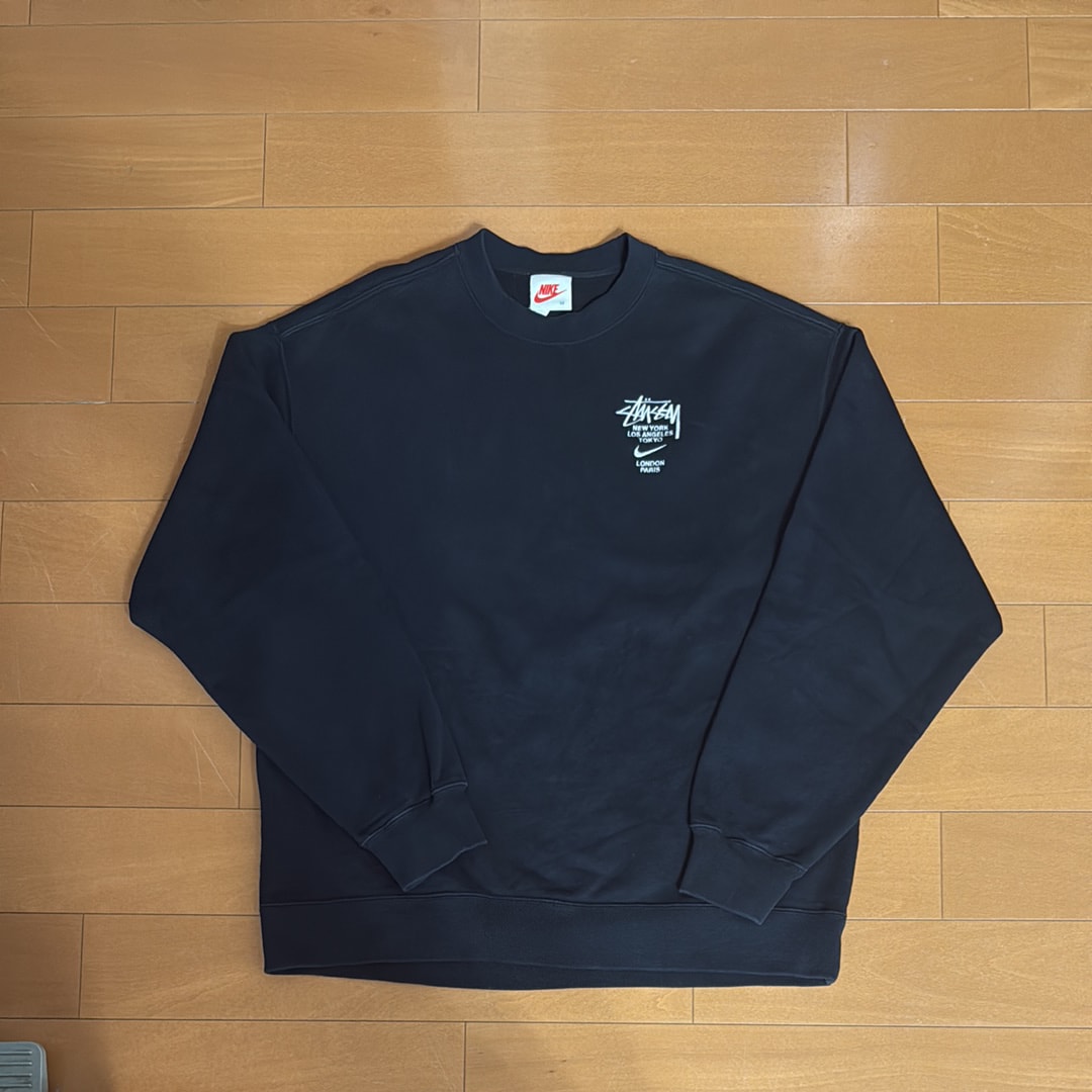 Nike x Stussy International Crewneck Sweatshirt (US Size) "Black" DC4198-010