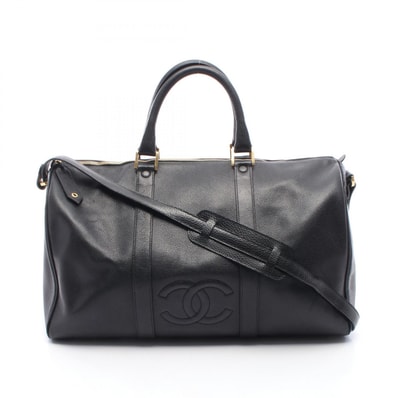 シャネル CHANEL ココマーク 2WAY ボストンバッグ バッグ キャビアスキン(グレインドカーフ) レディース ブラック系 【中古】