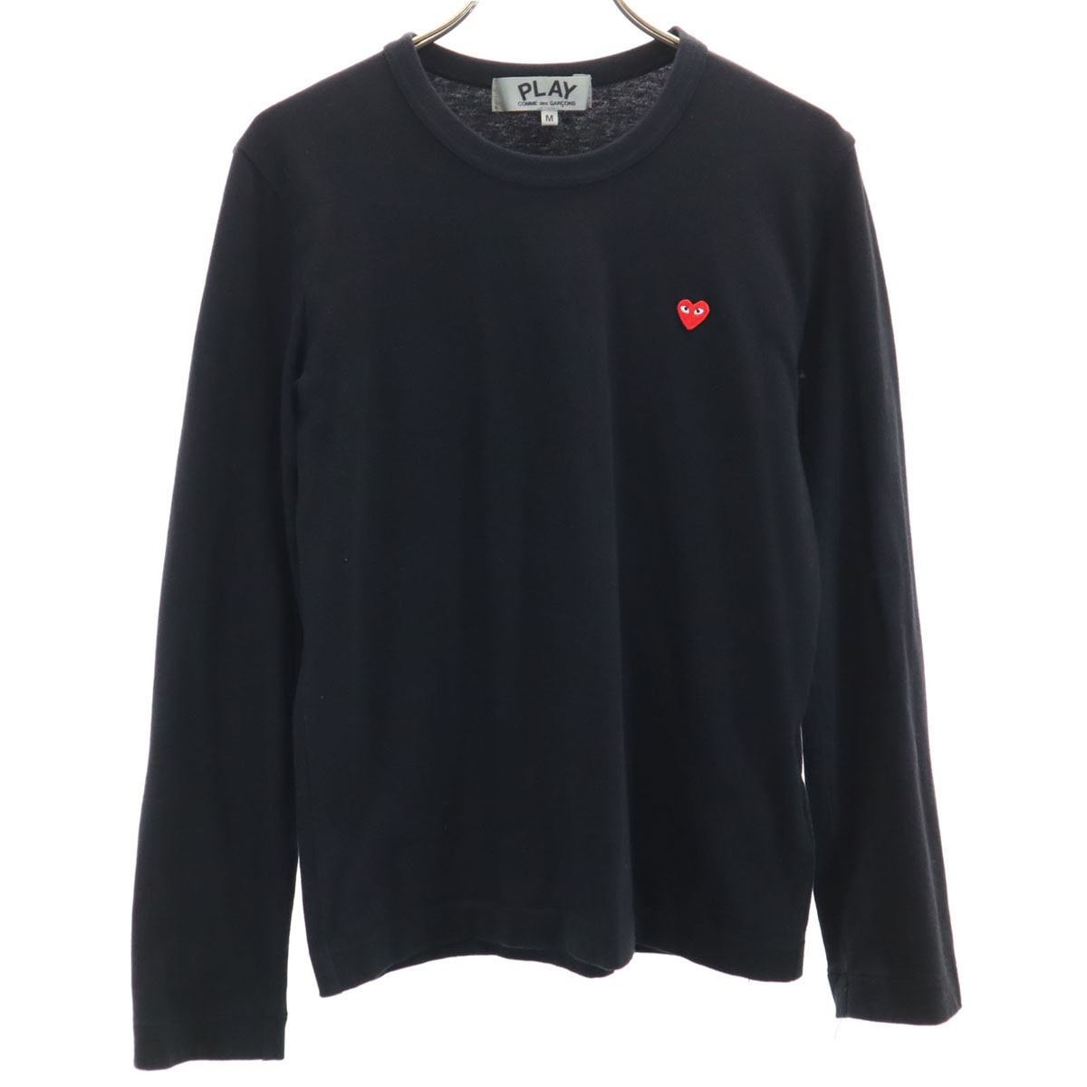 PLAY COMME des GARCONS プレイコムデギャルソン 2023年 日本製 長袖 Tシャツ M ブラック ロンT